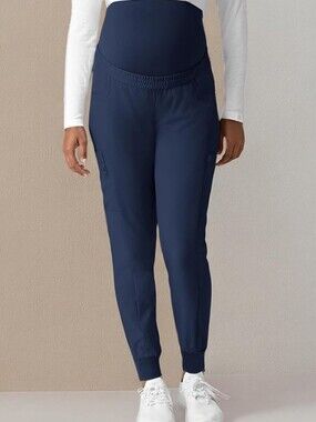 WonderWink Navy Maternity Jogger Pants with Support Panel